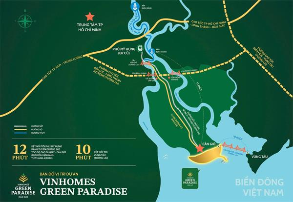 Cầu Bình Khánh "Đòn bẩy" tăng giá dự án Vinhomes Green Paradise