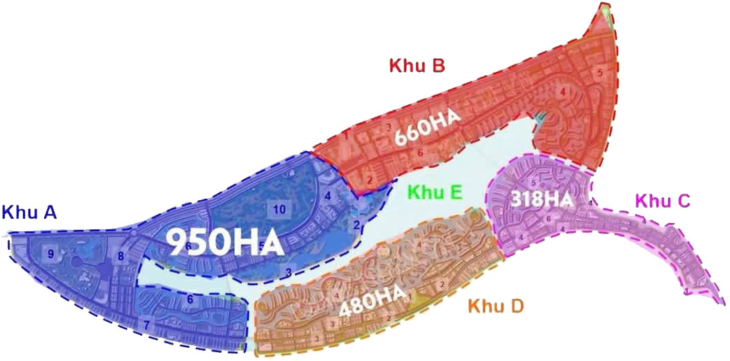 MẶt bằng phân khu
