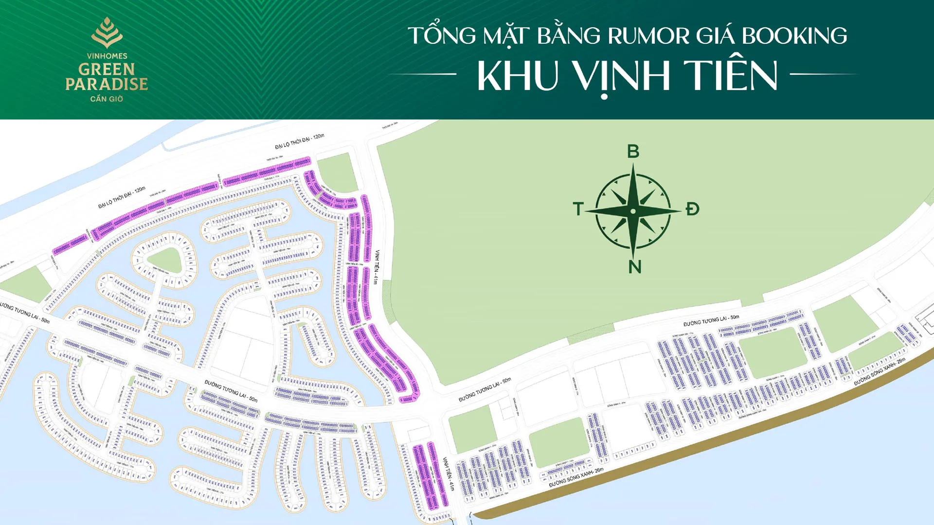 Bảng giá phân khu Vịnh Tiên - Vinhomes Green Paradise