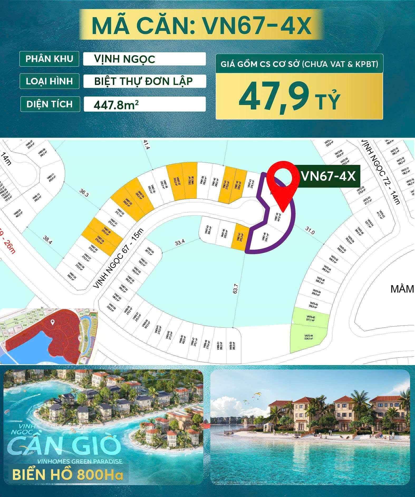 Biệt thự Vịnh Ngọc giá bao nhiêu có gì đặc biệt tại Vinhomes Cần Giờ