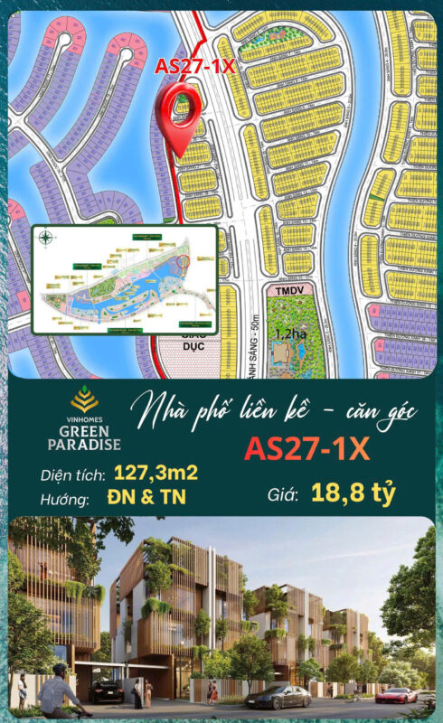 Mua nhà phố dưới 20 tỷ ở Vinhomes Cần Giờ, ưu tiên căn thoáng mát