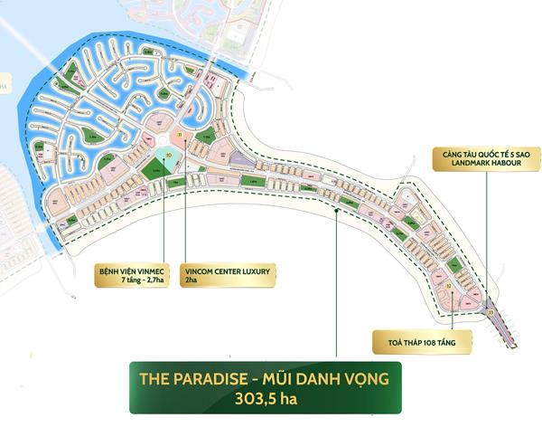 Phân khu The Paradise tại Vinhomes Green Paradise Cần Giờ