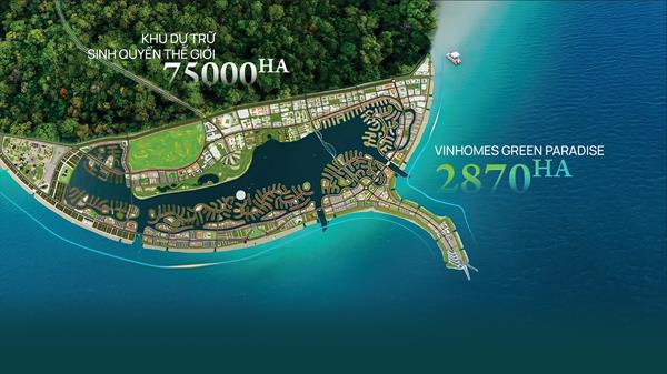 Phối cảnh thiết kế các trục đường và cảnh quan tại Vinhomes Green Paradise