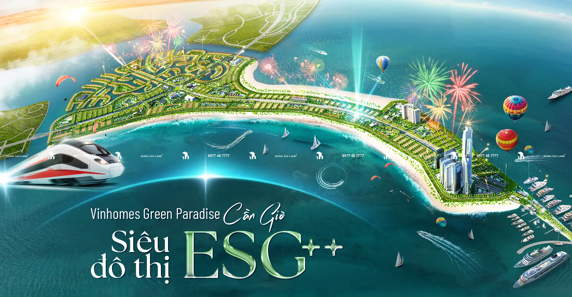 Phối cảnh tổng quan dự án Vinhomes Green Paradise