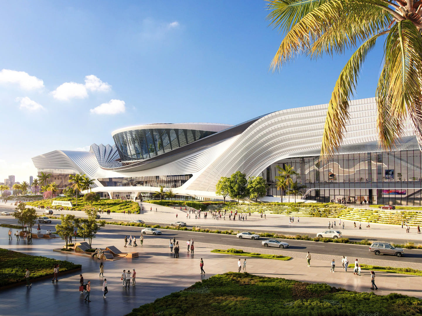 Hình ảnh khu nhà hát Sóng Xanh với quy mô rộng 7ha