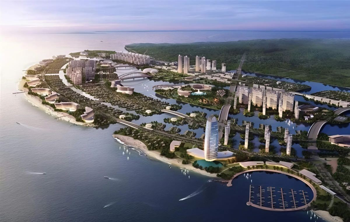 Phối cảnh dự án Vinhomes Green Paradise Cần Giờ nhìn từ trên cao