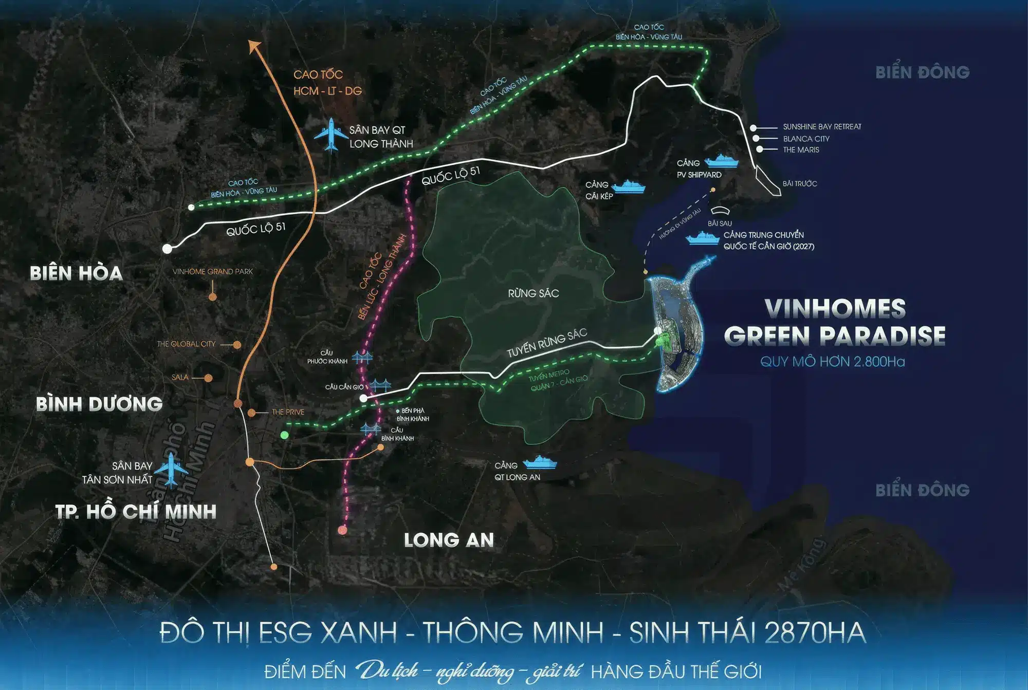 Ví trí dự án Vinhomes Paradise Cần Giờ